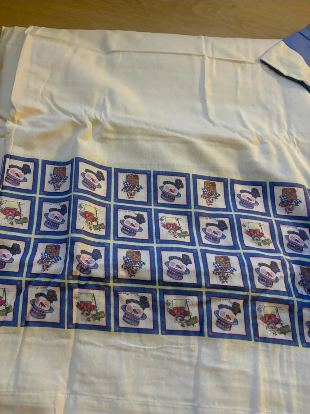 🍾 vintage Dianna Marcum “ FROSTY FRIENDS “ flannel sheet set QUEEN NEW